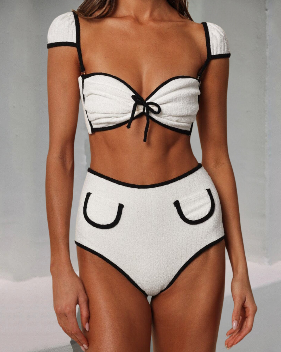 Retro Chic High-Waisted Bikini