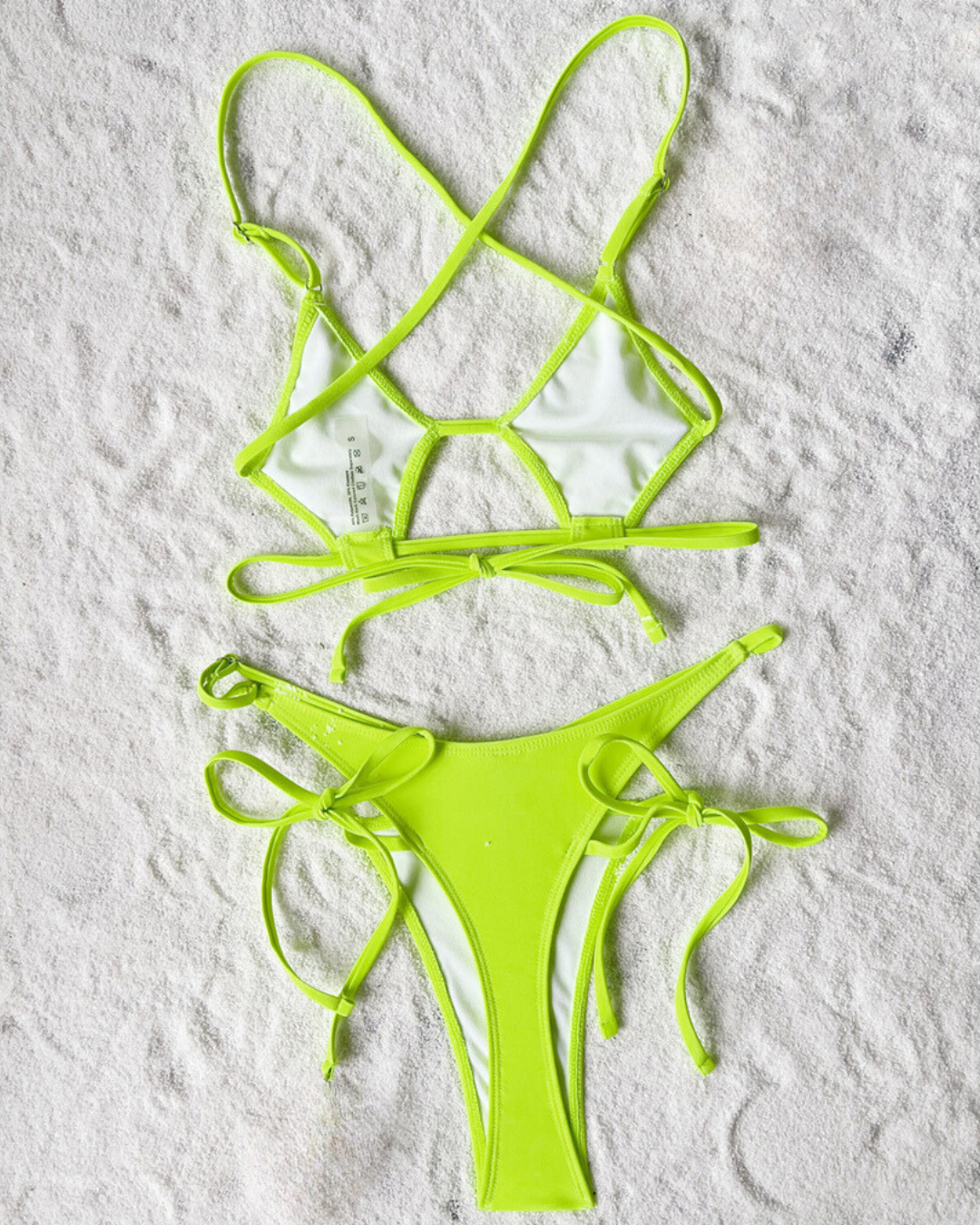 Cut out green bikini