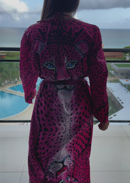 Bikini de leopardo rosa