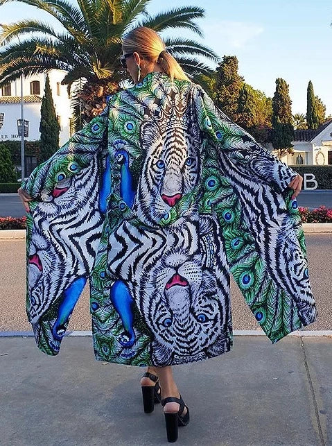 White tiger kimono