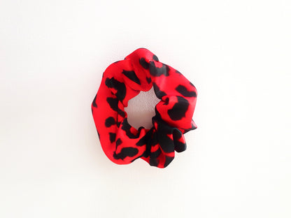 Orange Leopard Scrunchie