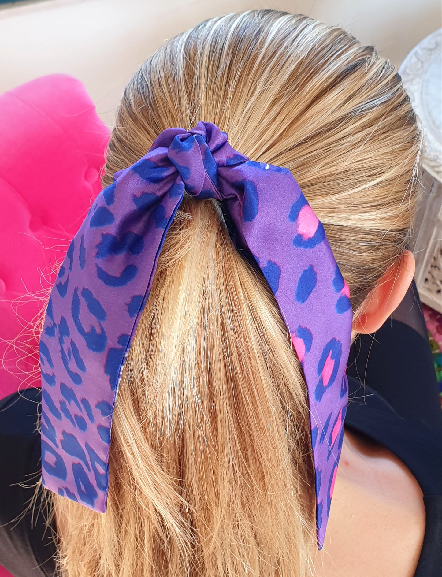 Purple Animal Scrunchie