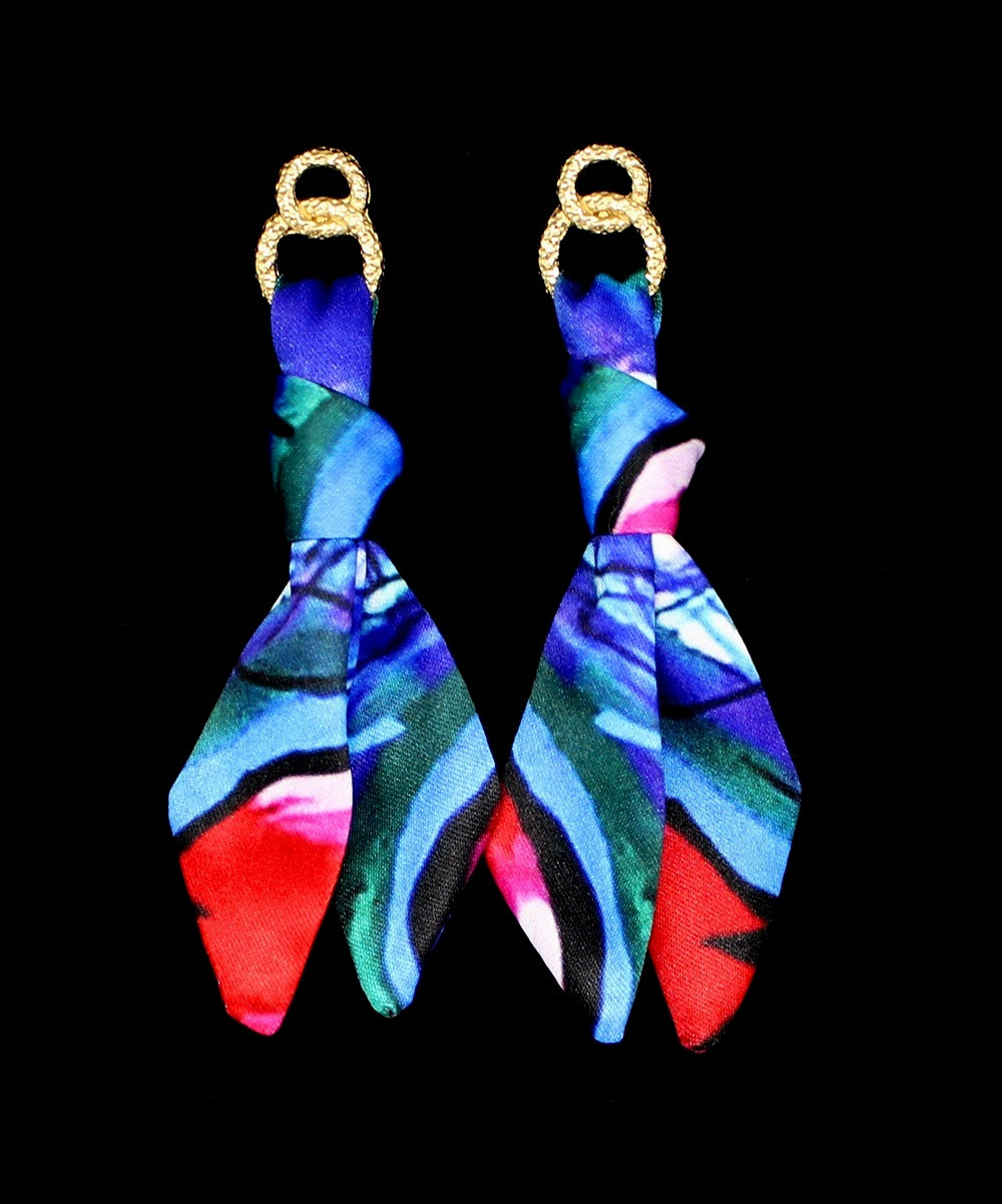 Tiger & Peacock earrings